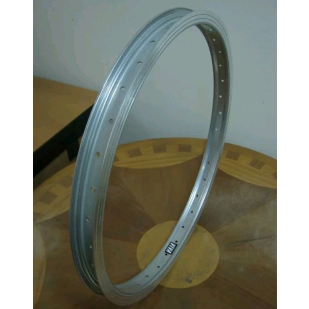 Velg rims sepeda Bmx 20 murni 36H tapak lebar 3cm silver 1 set DM