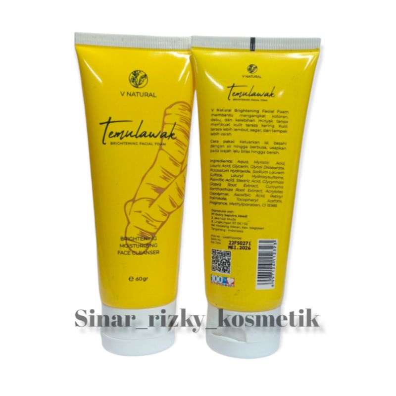 FACIAL FOAM TEMULAWAK V NATURAL 60 gr