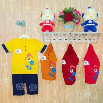 Setelan kaos anak laki laki murah kisaran umur 6 bulan sampai 1th brand xun kids