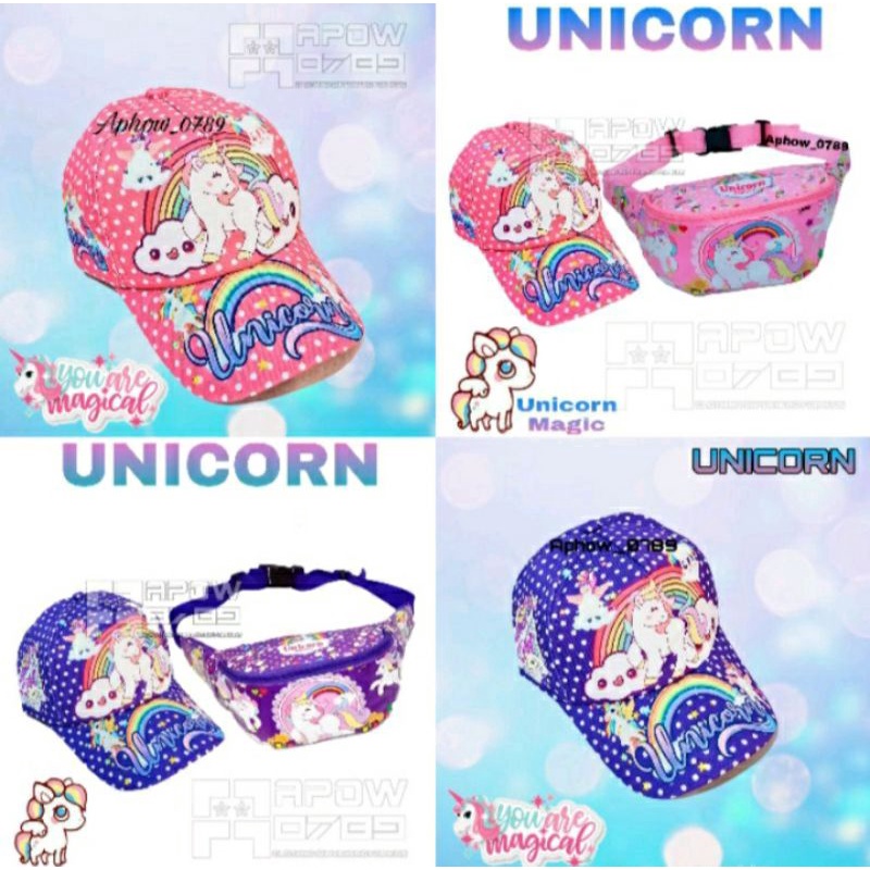 UNICORN Tas SLempang anak perempuan westbag kartun terpopuler