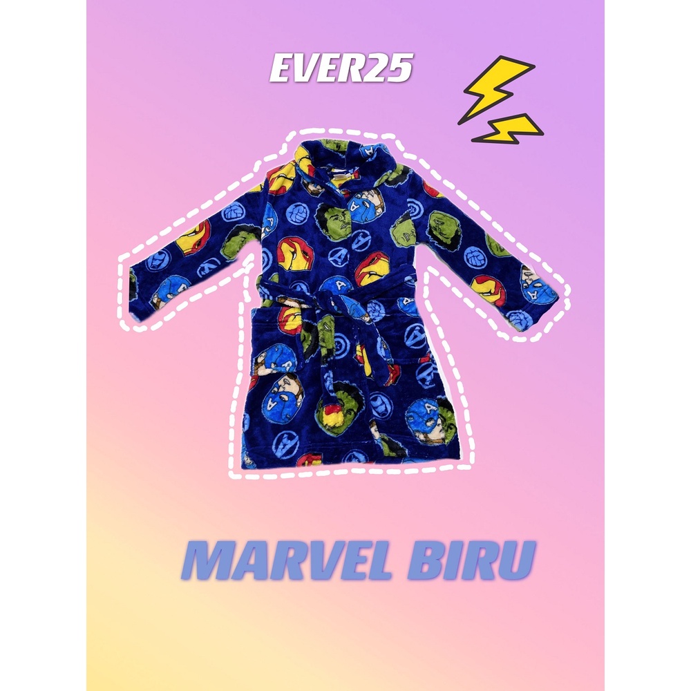 KIMONO PIYAMA MANDI RENANG ANAK Karakter PEPPA MICKEY MARVEL FROZEN UNICORN