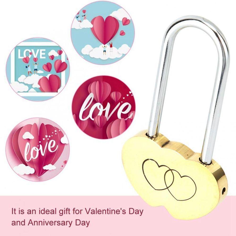 Preva Love Lock Kuningan 40MM Concentric Lock Scenic Wishing Lock Gembok