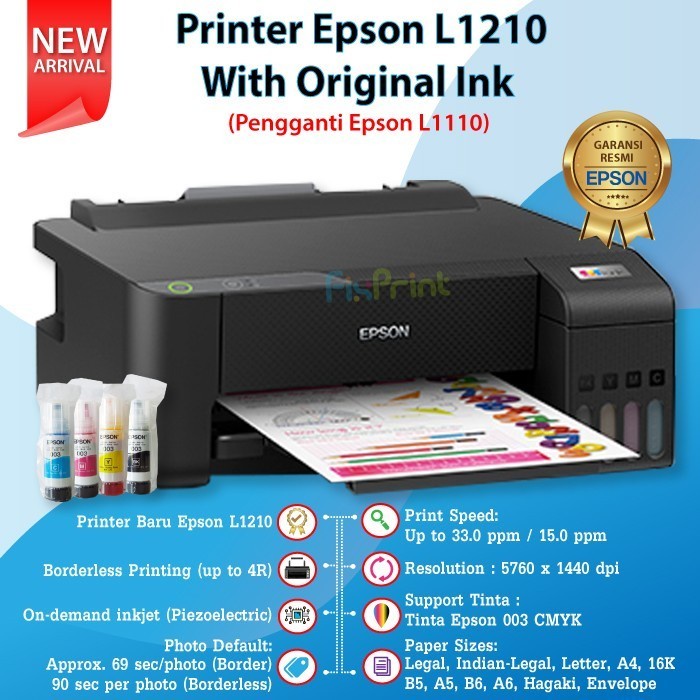 Printer Epson L1210 pengganti Epson L1110