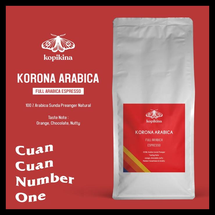 

DISKON TERBATAS !!! KORONA ESPRESSA FULL ARABICA ARABIKA ESPRESSO BEANS 1KG TERLARIS