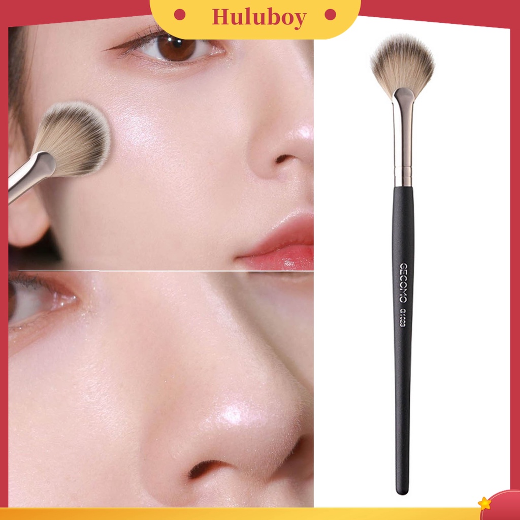 Huluboy Huluboy♡ Brush Makeup Bahan Bulu Halus Untuk Bedak Tabur Blush On