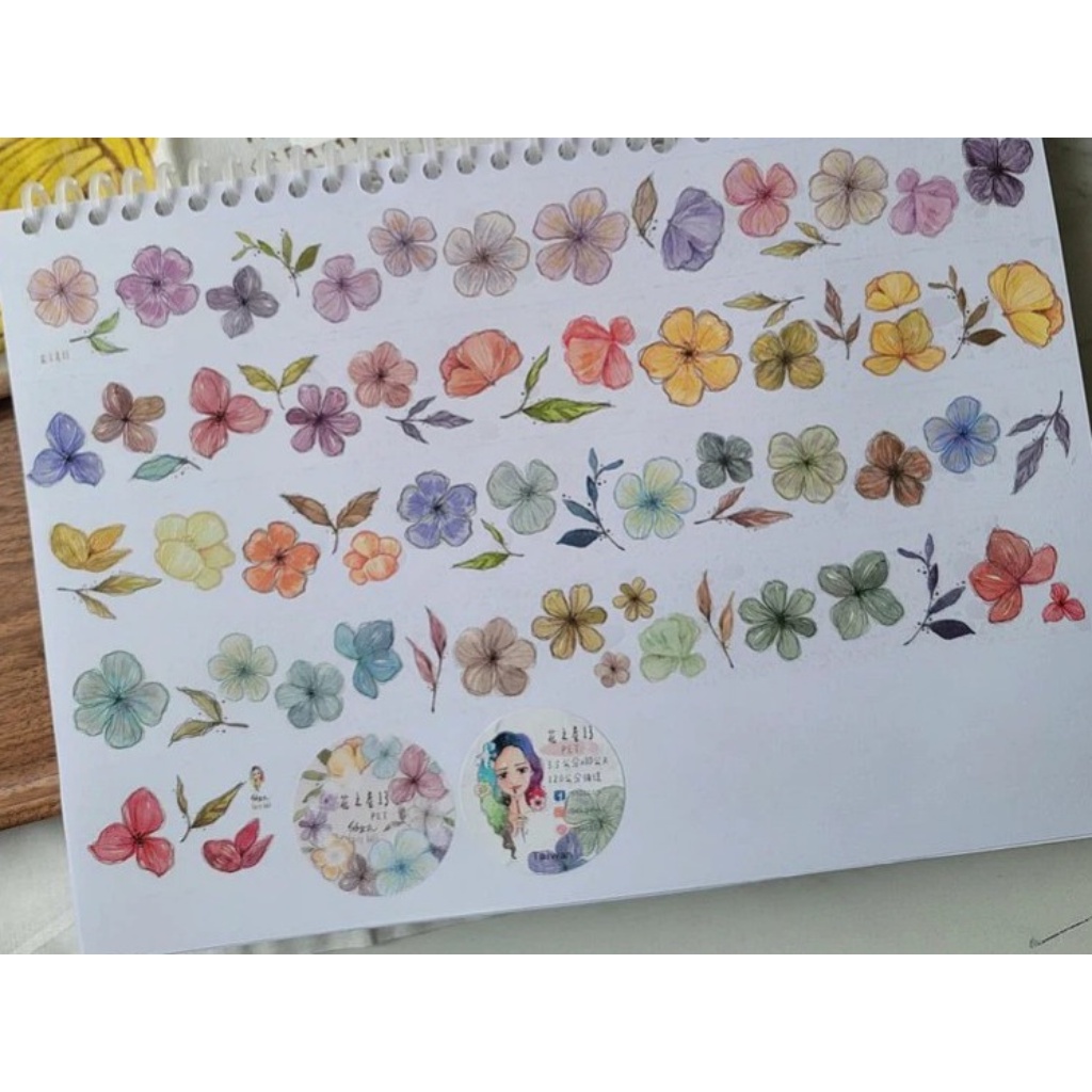 

PPC1107 Fairy Ball Flowers Washi Sampler