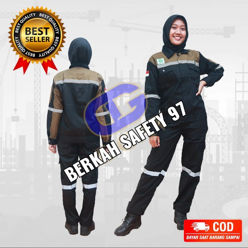 WEARPACK KERJA BAJU BENGKEL MOBIL MOTOR BAJU KEMEJA SAFETY K3