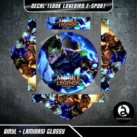 TERMURAH  STICKER STIKER DECAL TEBOK LOVEBIRD MOBILE LEGEND PUBG ML