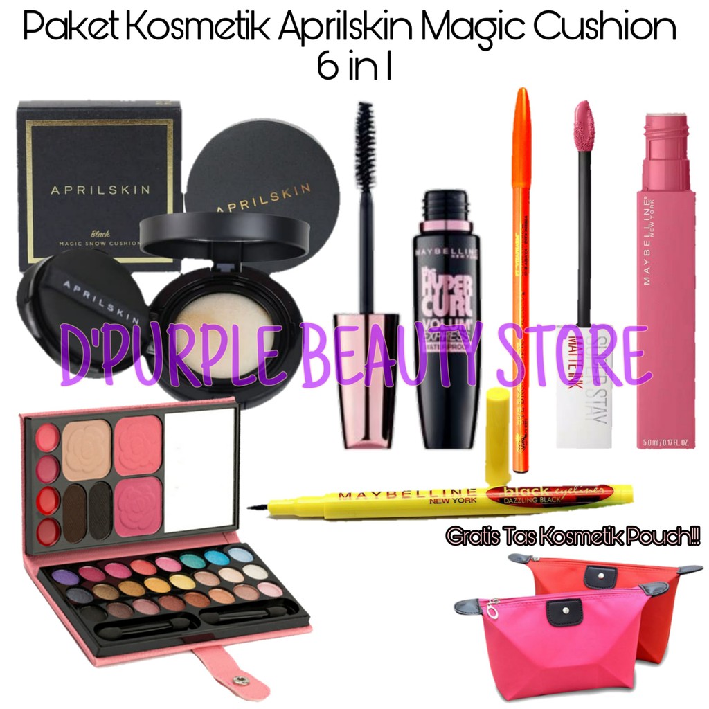 Paket Kosmetik Aprilskin Murah Lengkap 6 In 1 - Paket MakeUp Lengkap Murah 6 In 1