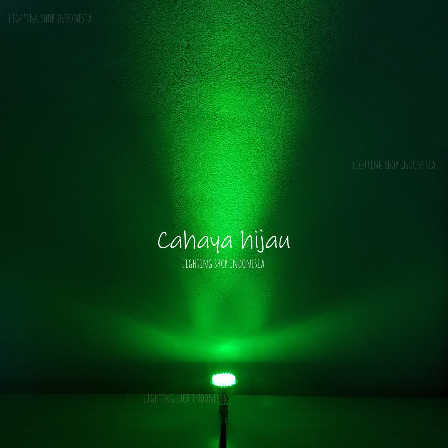 Lampu halogen led 3watt 48 mata biru merah hijau warm fiting e27 mr16