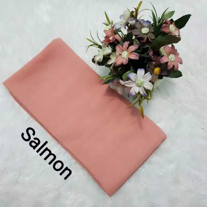 hijab BELLA SQUARE Pollycotton premium-Salmon
