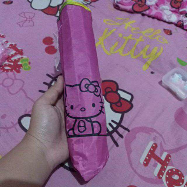 Payung Lipat Motif Hello Kitty Kuat Kokoh Anti Uv Nagoya Nf-417