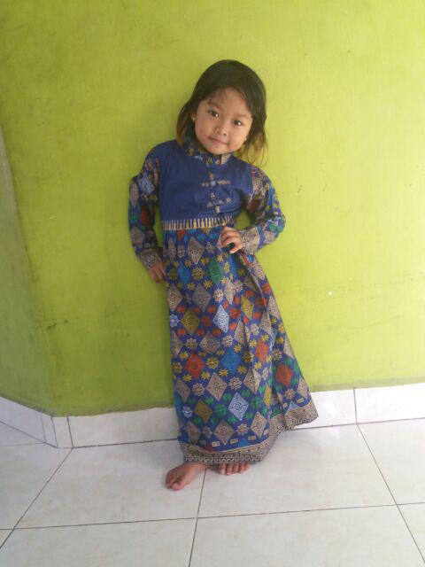 Gamis Syari Atasan Batik Anak Murah Jodha Kd Prodo