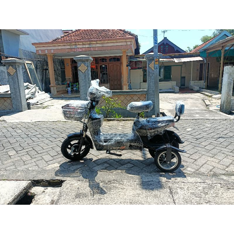 sepeda listrik df2 modif roda bantu