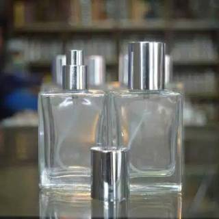 Botol parfum press semprot spray kotak kaca 30ml 