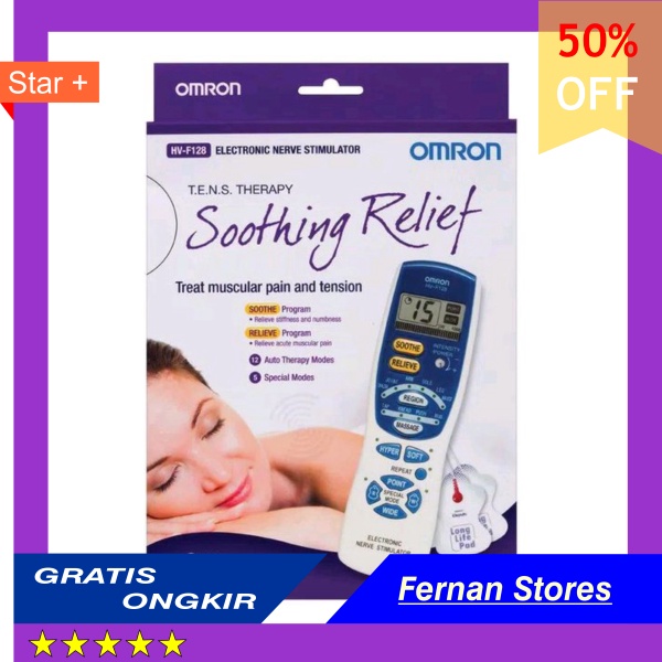 BURUAN SISA 2 PCS alat pijat omron hvf128 electronic nerve stimulator omron  hvf128