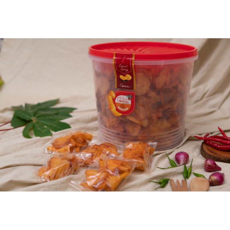 

KERIPIK SINGKONG QUBIQU BOX 1 kg
