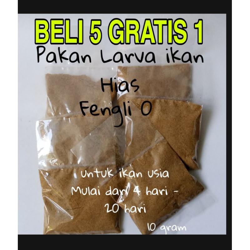 Pelet udang bubuk pakan burayak Larva ikan usia 0 - 40 Hari