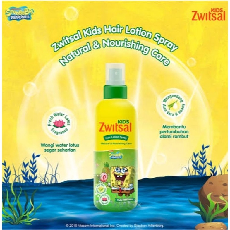 Zwitsal Kids Hair Lotion 100ml - Zwitsal Minyak Rambut Anak - Losion Rambut Kid