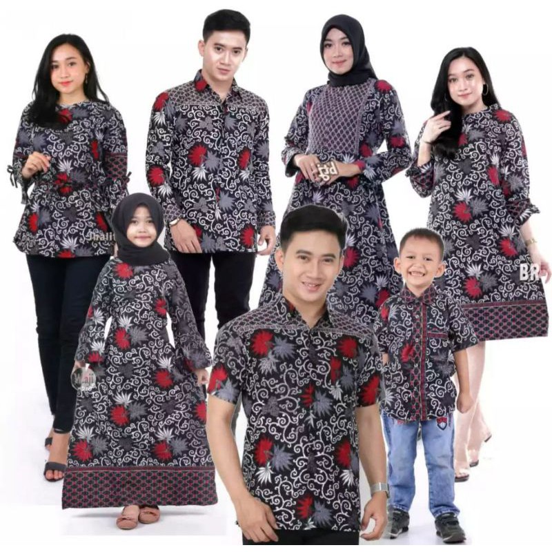 Srmbt Mawar Daun | Pabrik Baju Batik Couple Seragam  Keluarga Seragaman