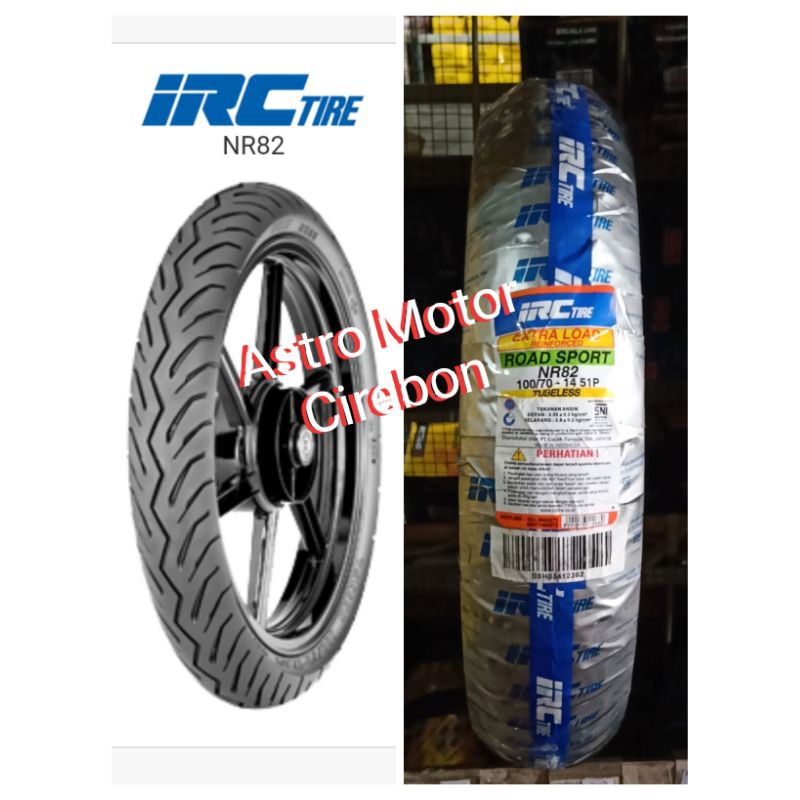 Ban IRC Fino Grande 100/70-14 NR 82 Tubeless