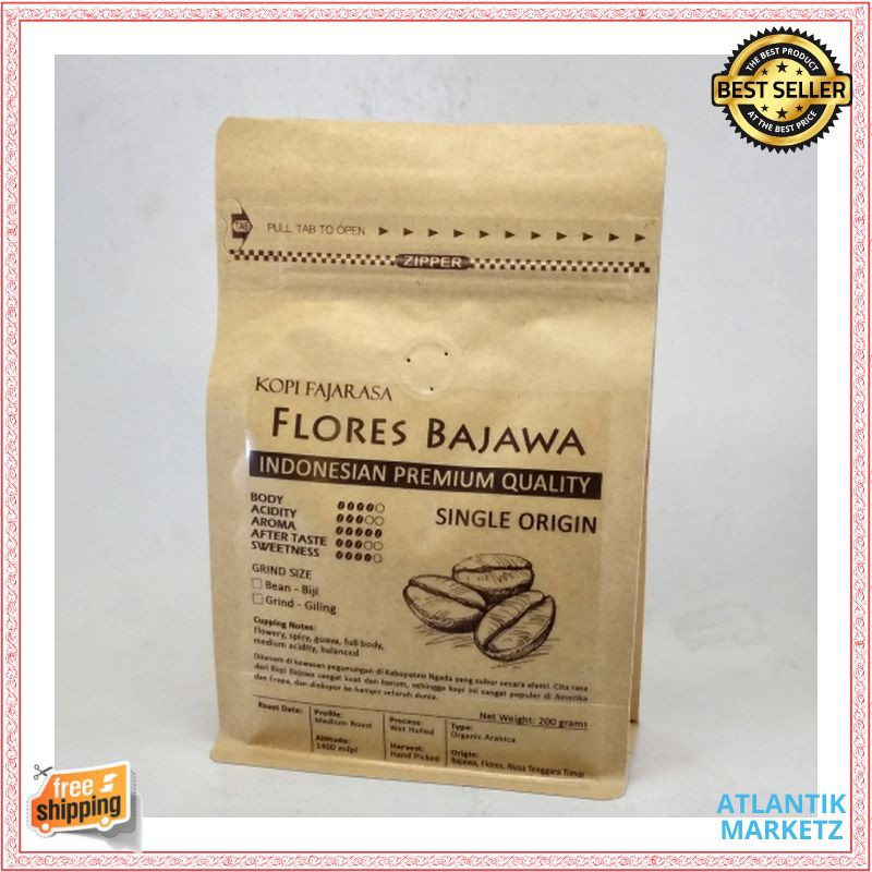 

Kopi Fajarasa Flores Bajawa Biji Kopi Arabica 200 gram