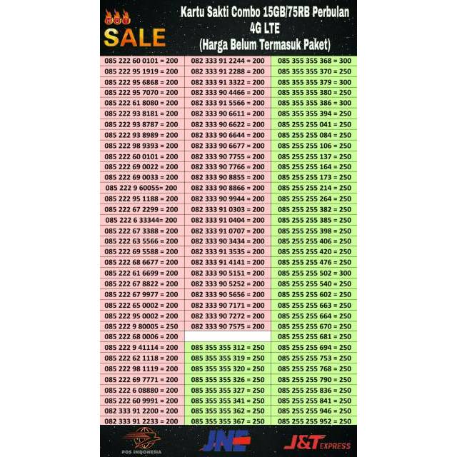 NOMOR CANTIK TELKOMSEL RAPI 4GLTE