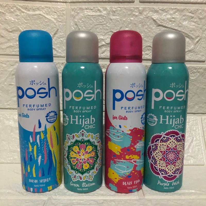 Jual Posh Perfumed Body Spray For Girls 150ML 150 ML | Shopee Indonesia