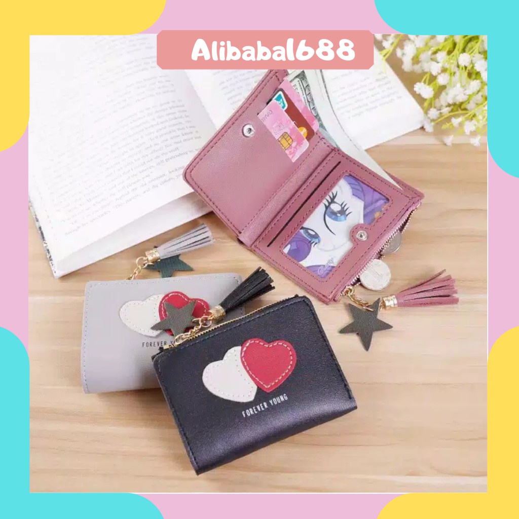 *ALIBABA1688*COD DOMPET IMPOR LIPAT PENDEK/MINI D206 DOMPET LIPAT WANITA IMPOR