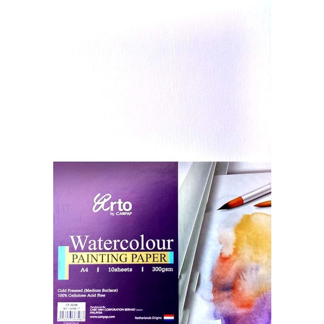 

>*>*>*>*] Arto Watercolour Painting Paper A4 300Gsm Kertas Cat Air Cellulose