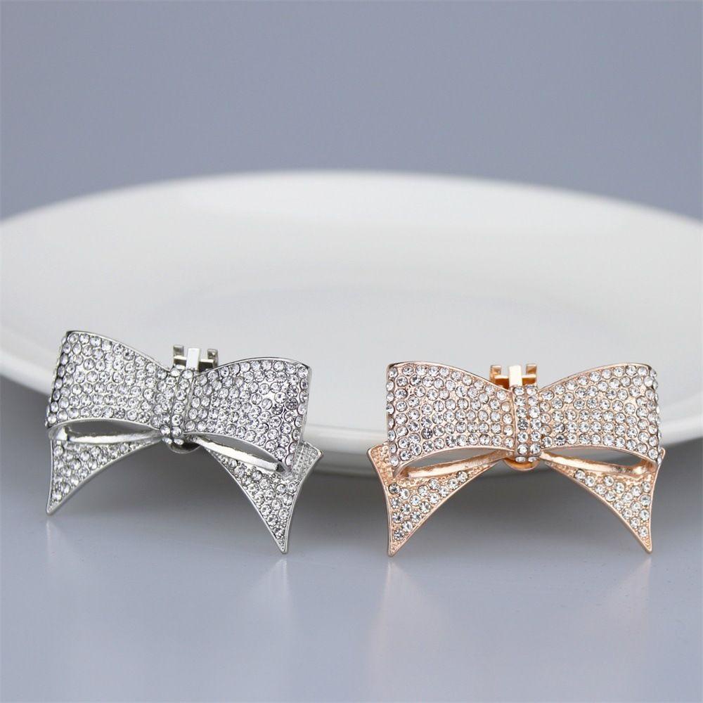 1Pc Shoe Decorations Clip Shiny Rhinestone Charm Buckle High Heel Shoes Clamp Wedding Accessories For Women