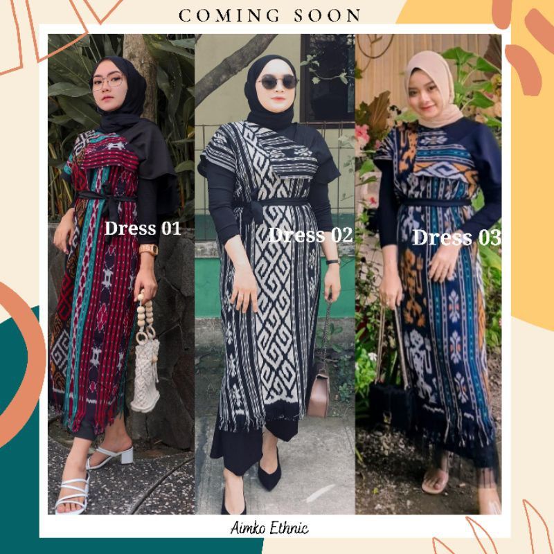 dress tenun dress etnik dress tenun etnik baju tenun baju kondangan