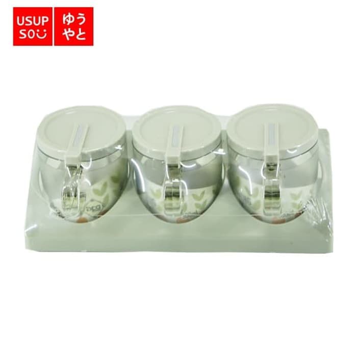 

USUPSO 3 Grid ThreeSeasoning Box Tempat Bumbu