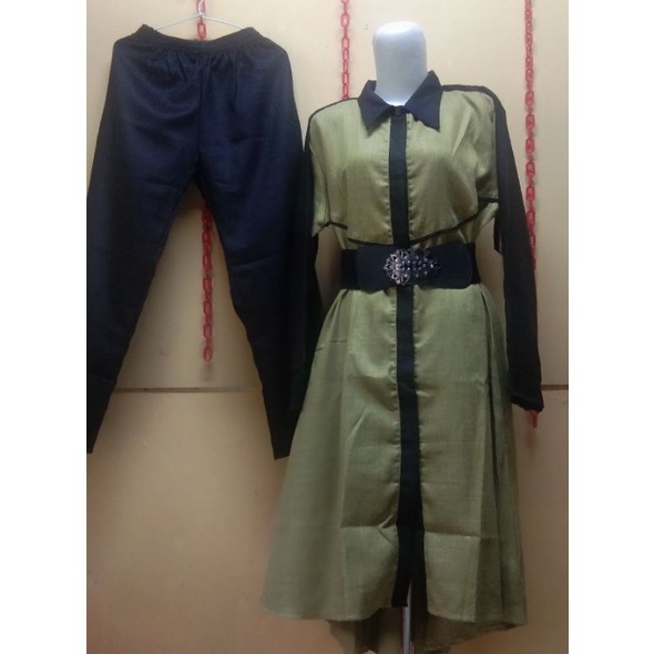 Baju setelan Setcel Cantik Sultan branded Tsuraya Premium Dress