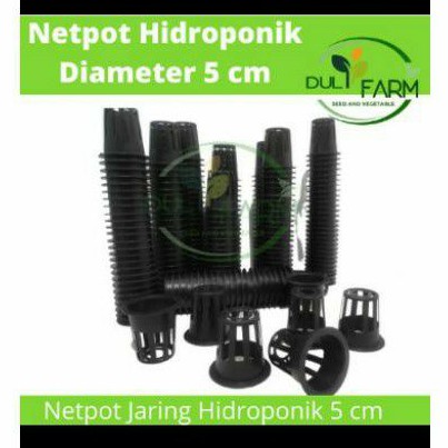 Netpot hidroponik 5cm Warna Hitam Murah