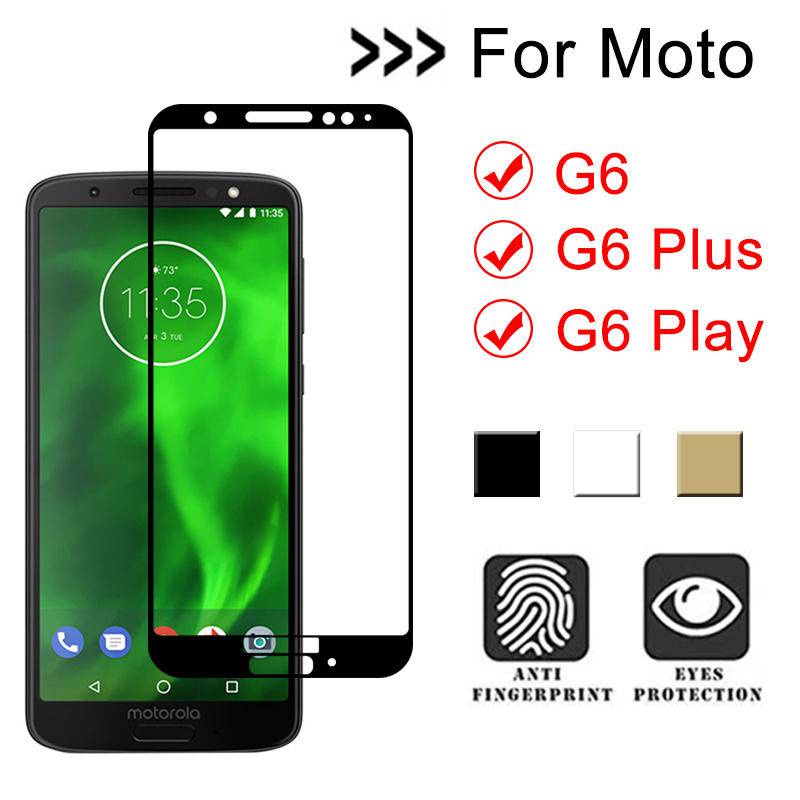 Pelindung Layar tempered glass Full cover Untuk Motorola Moto G 5 5S 6 7 8 9 Plus Play Power Lite G60S 4G