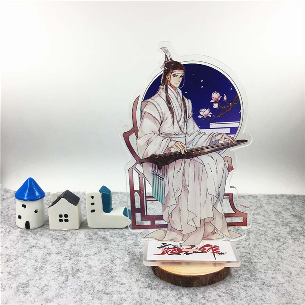 QUINTON Fans Gift Mo Dao Zu Shi Acrylic Figure Model Plate Acrylic Stand Figure Decoration Toys Collection Model Cartoon Anime Wei Wuxian Desktop Standing Card Lan WangJi Figure Model Toys