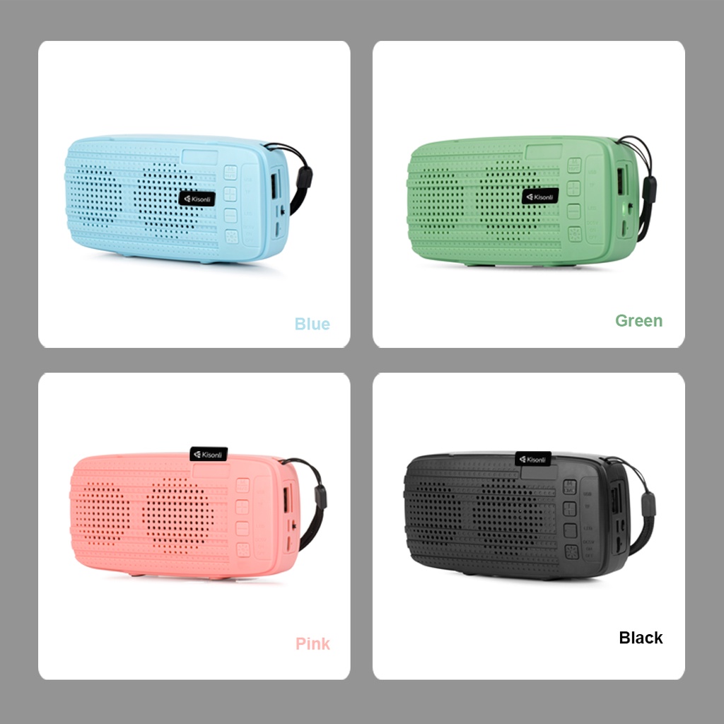 Speaker Bluetooth Wireless Portable Kisonli S20 HD Audio TF Card Support - XOBOX.ID