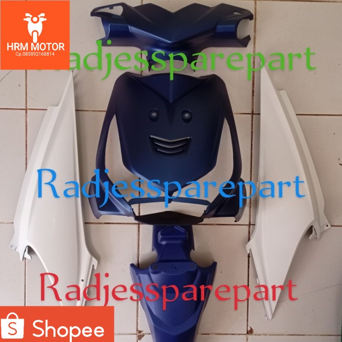 body halus beat karbu putih doff biru doff