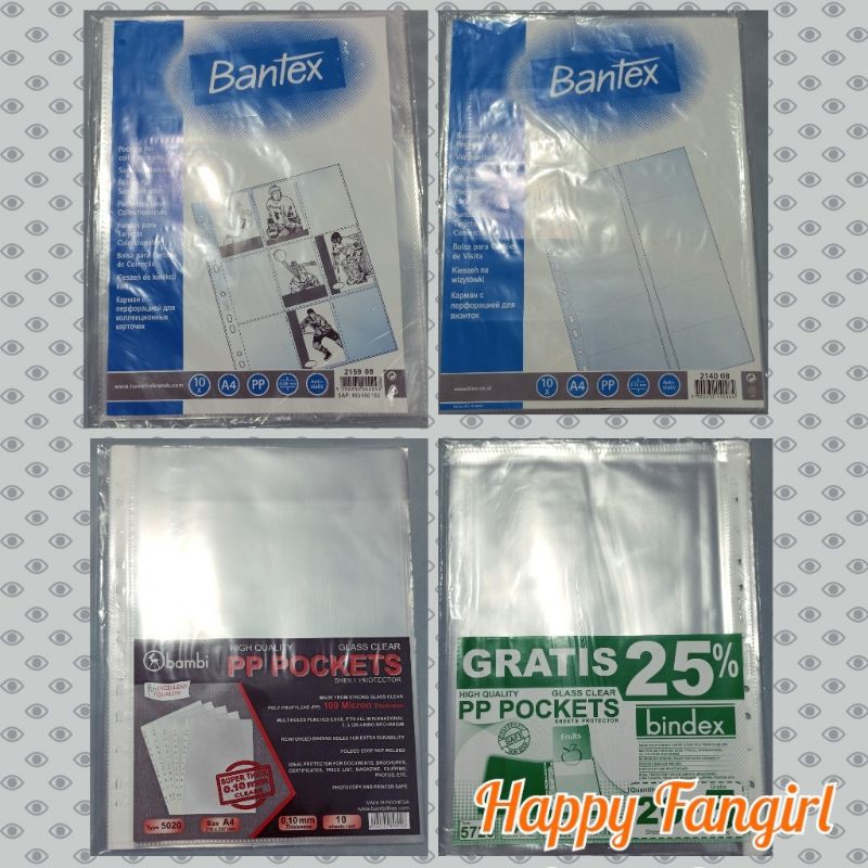 Sleeve Photocard PC Postcard Pocket A4 1P, 2P, 3P, 4P, 6P, 9P, 10P [min. 5 pcs lihat deskripsi]