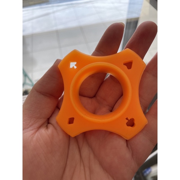 GELANG MIC HOLDER MIC BAHAN SILICON KARET WARNA ORANGE