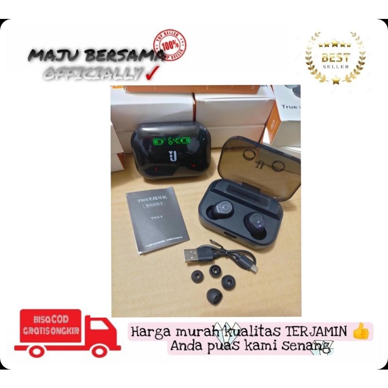 MB - Headset Wireless Earphone Earbuds Bluetooth Touch Control TWS 9 / Headset Earbuds Inpods Blueto