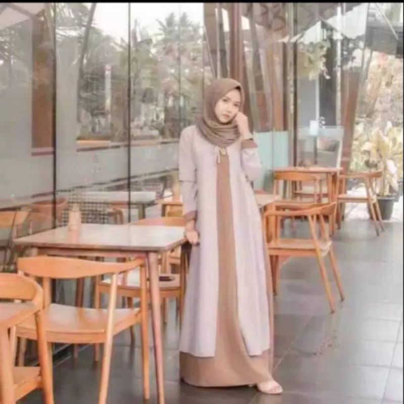 Furwa maxi fashion muslim wanita