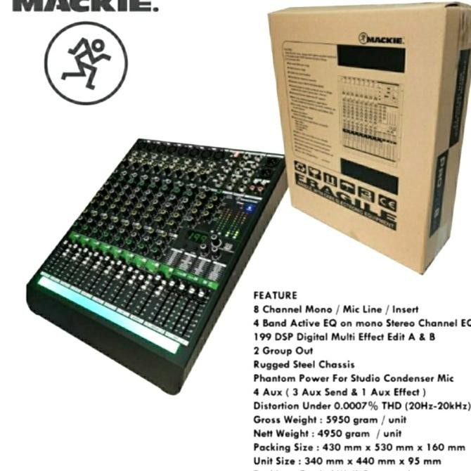 Mixer Audio Mackie Pro Fx8V3 | Profx8V3 8 Channel Effect Reverb199 New