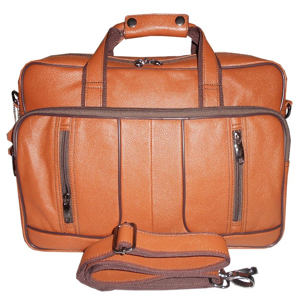 Tas Kerja Laptop Bahan Kulit Asli Tas Kulit Asli Tas Kulit Pria Tas Kerja Kulit - Tan