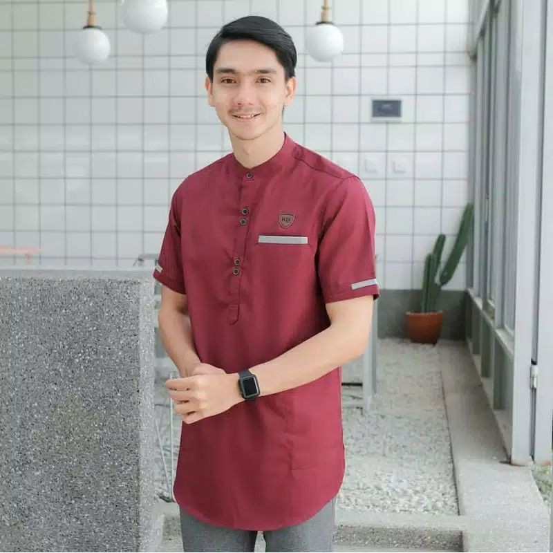 Baju Koko Kurta Dewasa Lengan 3/4 Dan Lengan Pendek Material Catton Adem Serap Keringat