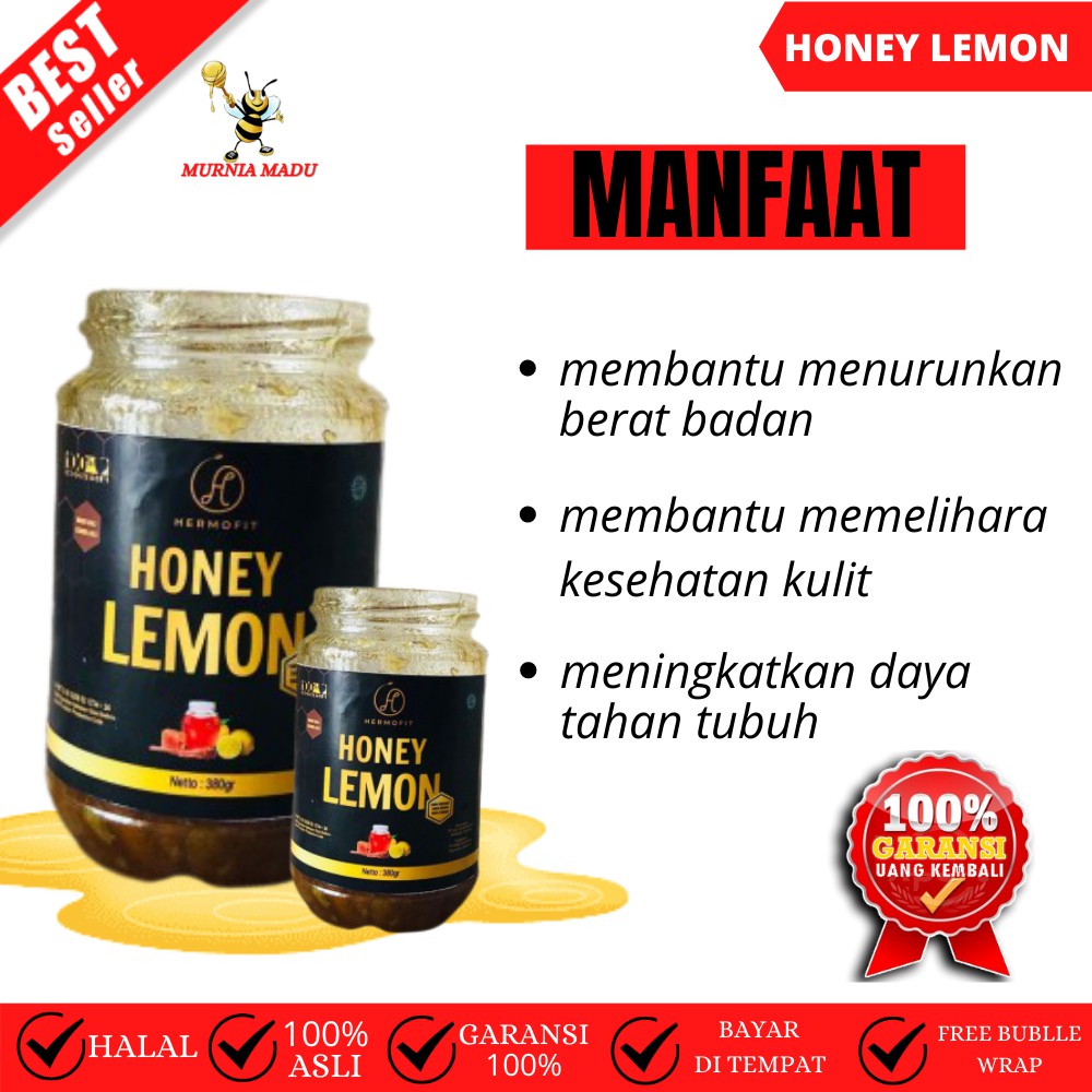 Madu Clover Honey Hdi 1Kg 100% Madu Honey Lemon Asli Original