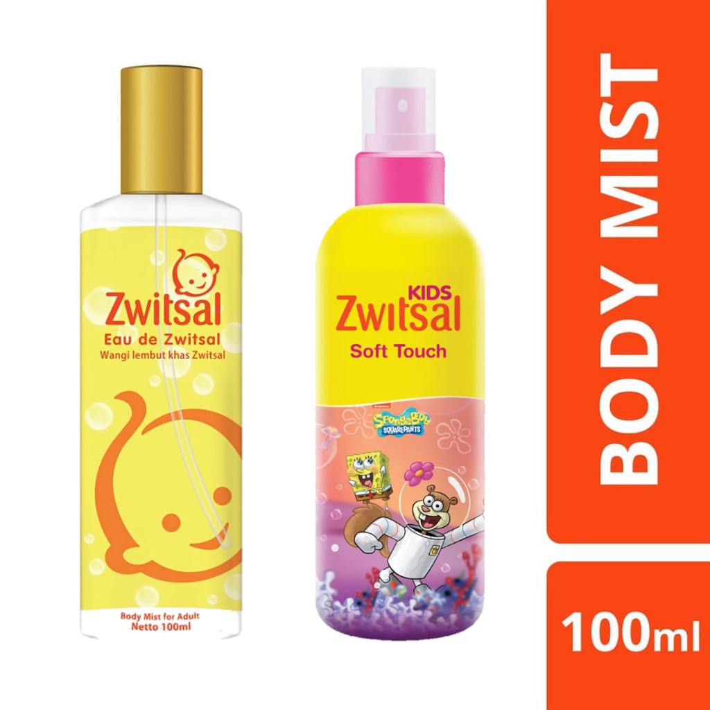 Zwitsal Eau De Toilette Body Mist / Kids Body Mist Parfum Perfume 100ml 100 ml