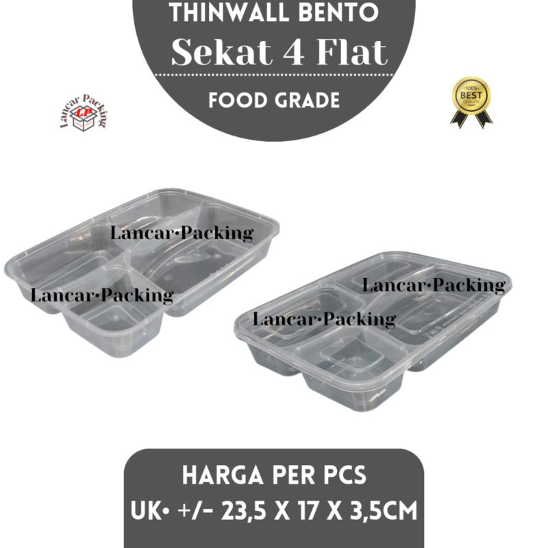 Thinwall Sekat 4 Flat Victory (25 pcs) / Thinwall Sekat 4 Dome Victory (25pcs) (Includ Tutup)
