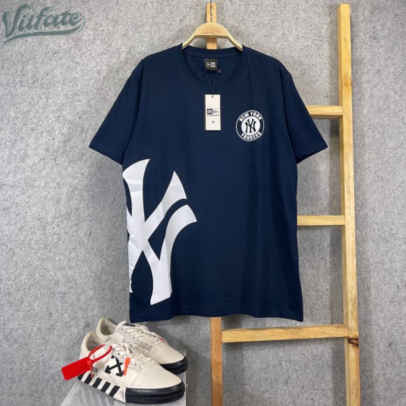 KAOS T-SHIRT LOGO BIG SAMPING YANKEES NAVY AUTHENTIC PREMIUM